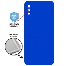 Capa para Samsung Galaxy A02 e M02 - Case Silicone Cover Protector Azul